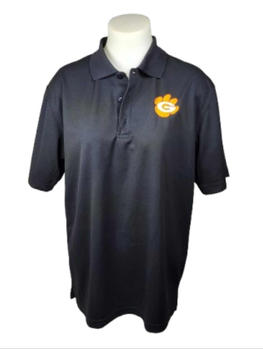 Ultra Club Cool Dry Black Polo Shirt Sz Med